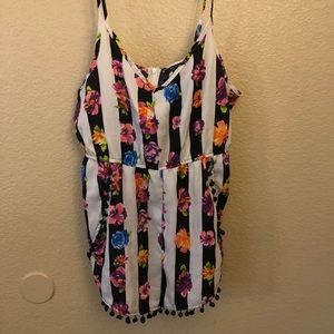 Floral print romper